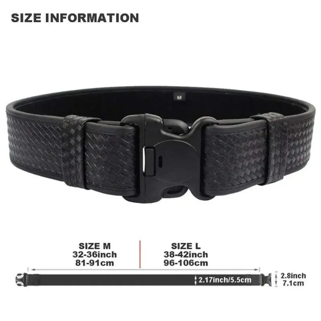 Premium Sport Enthusiasts Duty Belt Kit Multifunctional Belt Rig Kit Tactical Training Detachable Duty Belt Kit Includes Pouches  Quick-release Buckle Outdoor Tactical Belt Waist Bag Outdoor Multifunctional Climbing Storage Bag Hunting Pouch Belt Pocket