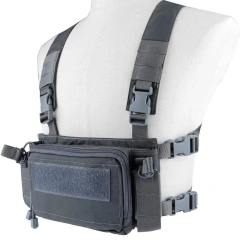 Customized Good Quality Camouflage Tactical Vest Outdoor Tactical Vest for Hunting Heavy Duty Tactical Chest Rig Customized Outdoor Chest Rig Tactical Vest for Training Camouflage Hunting Molle Mag Pouches Tactical Chest Rig Bag