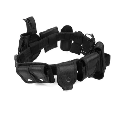 Sport Enthusiasts Modular Equipment Security Utility Tactical Belt with Components Pouches Bags Holster for Security Hunting  Adjustable Training Reversible Ratchet Belt Wear-resistant Nylon Web Tactical Work Belt with Automatic Slide Buckle