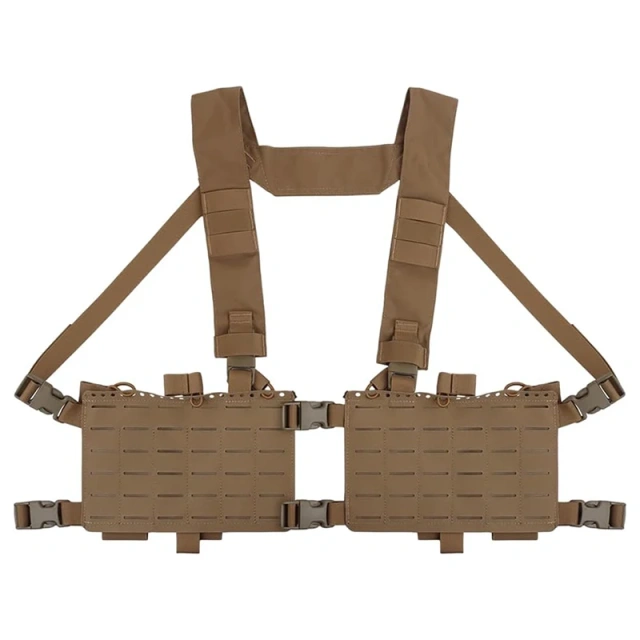 Camo Gear Hunting Tactical Chest Vest Chest Rig with Mag Pouch Outdoor Training Tactical Vest Chest Rig  Tactical Chest Rig Mag Pouch Vest Tactical Molle Chest Rigs With Mag Pouch Tactical Training Mini Rig