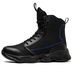 Durable Outdoor wear-resistant multifunctional Tactical Oxford Ankle Botas Work Shoes Oxford Upper Desert Wear-resistant Boots Durable Camouflage Oxford Boots for Men Autumn Platform Boots Outdoor High-top Shoes Tactical Men Ankle multifunctional Boots