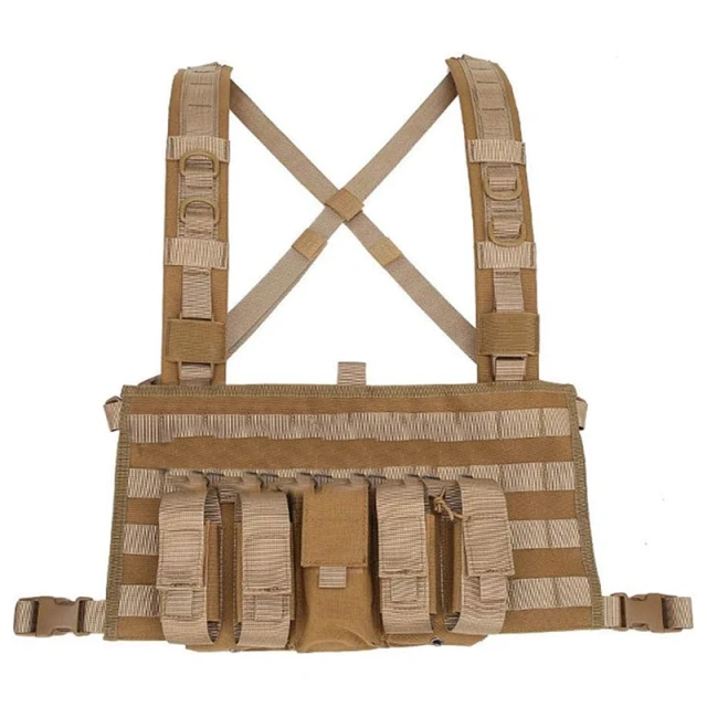 Customized Outdoor Tactical Gear Chest Rig Tactical Molle Vest Pouch Bag Carrier Camouflage Tactical Chest Rig Wholesale Outdoor Tactical Chest Rig Vest Bag MICRO Tactical Vest Chest Rig Top Quality Tactical Harness Chest Rig