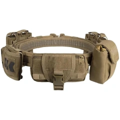 High Duty Adjustable Tactical Training Belt Lightweight Quick Release Rigger Belt Heavy Duty Belts for Men Modular Equipment  Premium Multi-functional sport enthusiasts Hunting Gadget Pouch Waist Adjustable Padded Training Duty Belt Tactical Utility