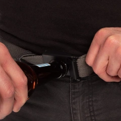 Wear-resistant Casual Sports Training Durable Canvas Web Belt Men Wear-resistant Tactical Flip Top Buckle Belt  Camping and Everyday Use sport enthusiasts Multiple Pocket Tactical Waist Belt Fast Release Buckles Adjustable Belt For Hunting