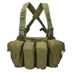 Field Equipment Tactical Vest Heavy Duty Hunting Camouflage Vest Tactical Chest Rig Multi-function Tactical Chest Rig Best Selling Tactical Gears Chest Vest for Hunting Good Quality Tactical Harness Chest Rig Pouch Tactical Modular Chest Rig