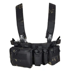 Wholesale Outdoor Tactical Camouflage Chest Rig for Training Tactical Molle Chest Rig Camouflage Tactical Chest Rig Vest Camouflage Tactical Chest Rig Vest Outdoors Tactical Chest Rig Quick Release Training Vest Tactical Chest Rig