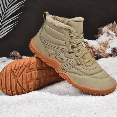 Fashionable Men Women Tactical Winter Thermal Athletic wear-resistant Minimalist Sneakers Snow multifunctional Oxford Boots Fashionable Warm Snow Boots Men's Plush Lace-Up Winter Boot Comfort Platform Outdoor Wear-resistant Tactical Oxford Boots