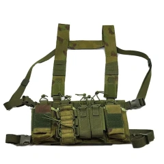 Hunting Accessories Harness Tactical Rig Vest Heavy Duty Camo Tactical Rig Multipurpose Tactical Chest Rig military Tactical Equipment Chest Rig Heavy Duty Tactical Vest Safety Chest Rig Outdoor Training Rig