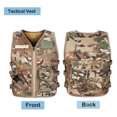 Hot Selling Kids Training Vest Adjustable Nylon Tactical Vest Outdoor Game Tactical Hunting Vest for Children  high-quality Durable Wear-resistant Light Chest Rig Training Adjustable Training durable outdoors security Training vest