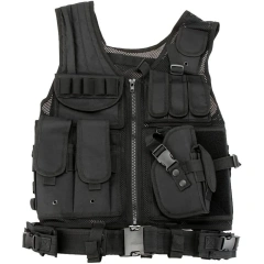 Wholesale Durable High Quality Adjustable Assault Training Vest Outdoors Durable Breathable Wear-resistant Tactical Vest  Assault Sport Vest for Hunting Training outdoors Breathable stab-proof Sports Training vest
