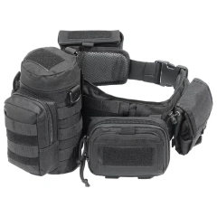 High Duty High Material Comfortable Tactical Belt Tactical Duty Belts Breathable Mesh Utility Belt with Accessories Pouches  High Quality Wholesale Tactical Men's belt Nylon Canvas Work Belt with Heavy Duty Quick Release Metal Buckle