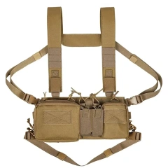 Hot Sale Hunting Accessories Tactical Chest Rig Outdoor Nylon Tactical Chest Rig Vest High Quality Tactical Vest Chest Rig Customized Tactical Vest Chest Rig for Training Utility Tactical Chest Rig Heavy Duty Tactical Pouch Chest Rig