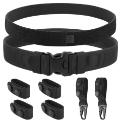 Comfort Mountaineering Sport Enthusiasts Tactical Duty Belt Practical Outer Belt Keepers High Density Material Hunting Gear  Training equipment Quick Release Tactical Belts Work Nylon Web Hiking Belt with Heavy Duty Seat belt Buckle