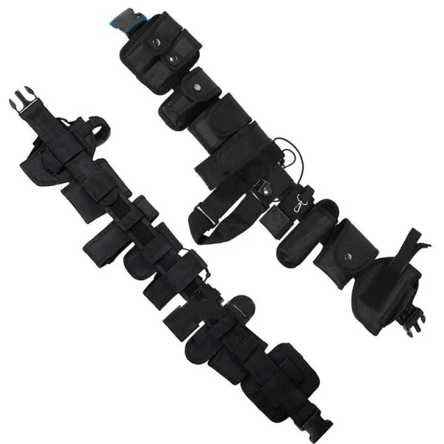 Outdoor Multi-functional Mountaineering Hunting Pouches Utility Tactical Belt Heavy Duty Nylon Equipment Tactical Belts  Durable Adjustable Waterproof Wear-resistant Slim Belt Sports Training durable outdoors Tactical Belts