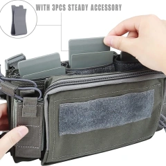 Customized Good Quality Camouflage Tactical Vest Outdoor Tactical Vest for Hunting Heavy Duty Tactical Chest Rig Customized Outdoor Chest Rig Tactical Vest for Training Camouflage Hunting Molle Mag Pouches Tactical Chest Rig Bag