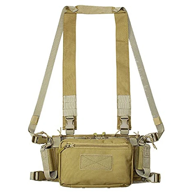 Outdoor Tactical Chest Rig Vest Camouflage Hunting Tactical Chest Rig With Magazine Pouch Tactical Camouflage Chest Rig Tactical Equipment Chest Rig Tactical MOLLE Micro Vest with Mag Pouch Adjustable Camo Harness Tactical Vest