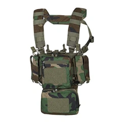 Customized Tactical Molle Harness for Outdoor Heavy Duty Tactical Chest Rig Harness Vest Training Mini Rig Multi-Functional Tactical Vest Rig Heavy Duty Chest Rig Harness for Tactical Outdoor Camouflage Chest Rig