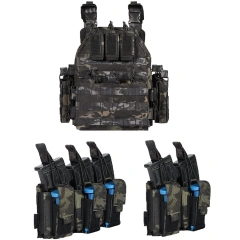 Training Quick Release Vest Double Triple Pouch Vest  Training Duty Equipment Hunting Vest Adjustable Training durable outdoors security Training vest  Lightweight Wear-resistant stab-proof Sports Training vest outdoors Breathable Training Vest