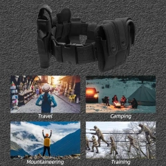Mountaineering Outdoor Tactical Utility Belt Versatile Security Modular Equipment System Molded Duty Belt Hunting Accessories  Waterproof multifunctional Wear-resistant Reversible Casual Nylon Belt Web Tactical Work men One Belt