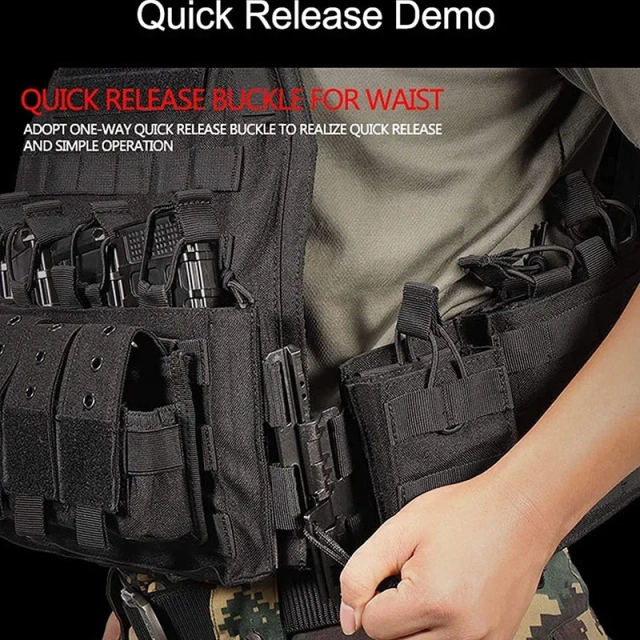 Training Vest for Men Quick Release Professional Vest Youth Adjustable  Training Vest Ultra-Light Breathable Assault Training Vest Lightweight stab-proof Sports Training vest  Training Vest Chest Rigs Kit with Sewn-in Tool Pouch Wear-resistant Li