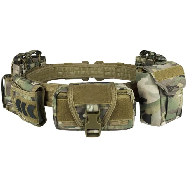 High Duty Men Adjustable Tactical Heavy Duty Belts High Density Material Utility Belt with Pouches Security Duty Equipment  Wholesale Casual Durable Tactical Men's Nylon Water-Resistant Duty Belt Fashionable Tactical Belt