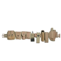 Premium Lightweight Tactical Flashlight Pouch Sets Mountaineering Multifunctional Utility Kit Belt Duty Belt Security Duty Belts  Durable Waterproof Men Nylon Web Work Belt with Quick Release Heavy Duty Buckle Wear-resistant Tactical Belt