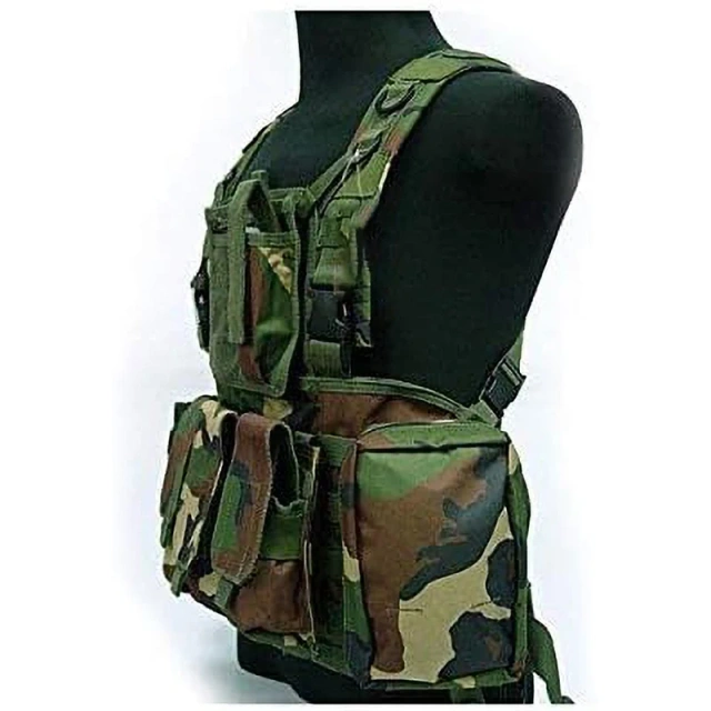 High Quality Tactical Vest Outdoor Tactical Chest Rig Vest Adjustable Tactical Chest Harness Rig with Pouches  Customized Tactical Equipment Chest Rig Heavy Duty Tactical Vest Safety Chest Rig Outdoor Training Mini Rig