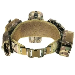 Custom Pockets Sport Enthusiasts Modular Equipment Gear Hunting Waist Security Tactical Belt Durable Duty Utility Waist Belt  Wear-resistant Nylon Belt durable outdoors Hiking Work Ratcheting Casual Men Jeans Web Adjustable Tactical Belt