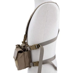 Adjustable Tactical Chest Rig Vest Tactical Harness Chest Rig with Mag Pouches Tactical Chest Rig Vest Bag Heavy Duty Tactical Vest Tactical Chest Vest Rig Adjustable X Harness Tactical Chest Vest with Mag Pouches