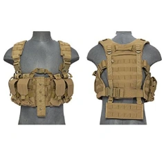 Customized Tactical Chest Rig Equipment Gear Camo Tactical Vest Rig Heavy Duty Tactical Chest Harness MOLLE Rig Advanced Tactical Chest Vest with Adjustable Pockets Tactical MOLLE Vest Heavy Duty Tactical Vest Rig