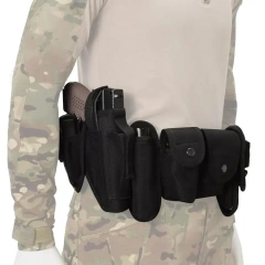 Tactical Multifunctional Security Belts Outdoor Training Utility Kit Detachable Duty Belt with Pouch Set Modular Equipment  Waterproof multifunctional Wear-resistant Adjustable Training durable Fully Adjustable sports Canvas Web Belt