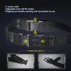 Adjustable Security Duty Equipment Duty Belt High Quality Tactical Equipment System Set Tactic Waist Belt Modular Equipment  Outdoor Mountaineering Adjustable Heavy Duty Tactical Belt for Daily Commuting Hunting Training sport enthusiasts Utility Belt