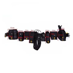 Tactical Multifunctional Security Belts Outdoor Training Utility Kit Detachable Duty Belt with Pouch Set Modular Equipment  Waterproof multifunctional Wear-resistant Adjustable Training durable Fully Adjustable sports Canvas Web Belt