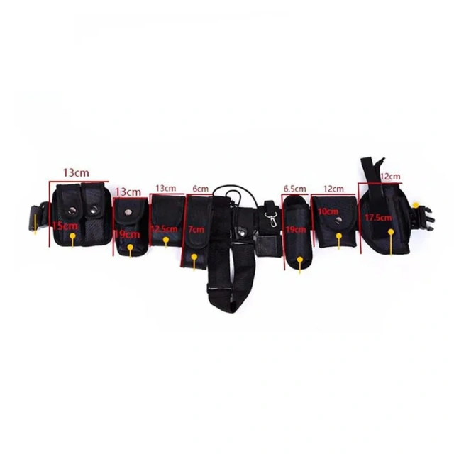 Tactical Multifunctional Security Belts Outdoor Training Utility Kit Detachable Duty Belt with Pouch Set Modular Equipment  Waterproof multifunctional Wear-resistant Adjustable Training durable Fully Adjustable sports Canvas Web Belt