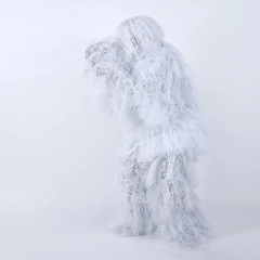 The Factory Wholesales Various Types Outdoor Ghillie Suit Snow Camouflage Clothing 3D Universal Camouflage Suits Hot Sale Kids 3D Camouflage Hunting Forest Woodland Ghillie Suit Camouflage Hunting Apparel