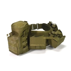 Outdoor Splash Proof Adjustable Waist Cover Set Waterproof Multifunctional Wear-resistant Waist Belt  Training Multifunctional Outdoor Tactical Heavy Duty Modular Equipment Belts High Duty Mountaineering Utility Belt with Pouches