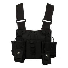 Advanced Tactical Chest Vest with Adjustable Pockets Tactical MOLLE Vest Heavy Duty Tactical Vest Rig Adjustable Tactical Molle Micro Chest Rigs Modular Tactical Chest Rig Vest with Mag Pouch High Quality Training Chest Rigs