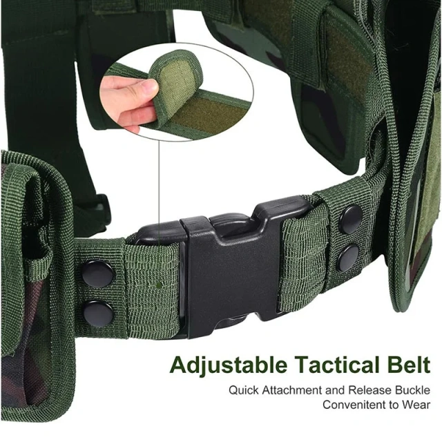 Modular Equipment Security Utility Tactical Belt with Components Pouches Bags Holster for Security Hunting Tactic Waist Belt  Wholesale Outdoor practical Comfortable Hunting Tactics Duty Security Belt Fashionable multifunctional tactic Waist Belt