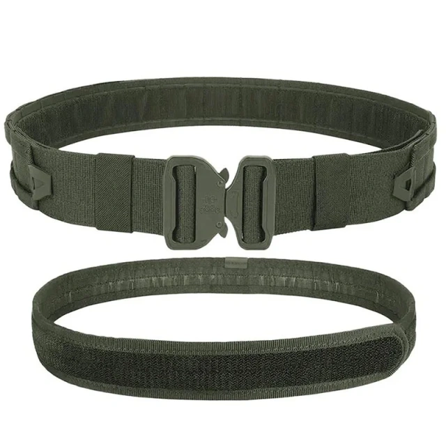 High Duty Tactical Outdoor Security Duty Training Belt Premium Outdoor Eight Piece Set Detachable and Adjustable Training Belts  Adjustable Sports Training Quick Release Tactical Belt Work multifunctional Wear-resistant Stretch Web Nylon Belt