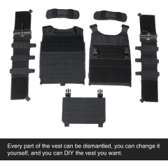 Customized Outdoors Durable Tactical Vest for Hunting Breathable Training Vest High Quality Hunting Wear-resistant Training Vest  Training Vest Breathable Security Adjustable Training durable outdoors security Training vest