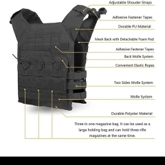 Top Selling Outdoors Training Vest Adjustable Assault Training Vest Ultra-Light Breathable Tactical Vest for Hunting  high-quality Durable Waterproof multifunctional Wear-resistant Training Vest Camo Hunting Vest