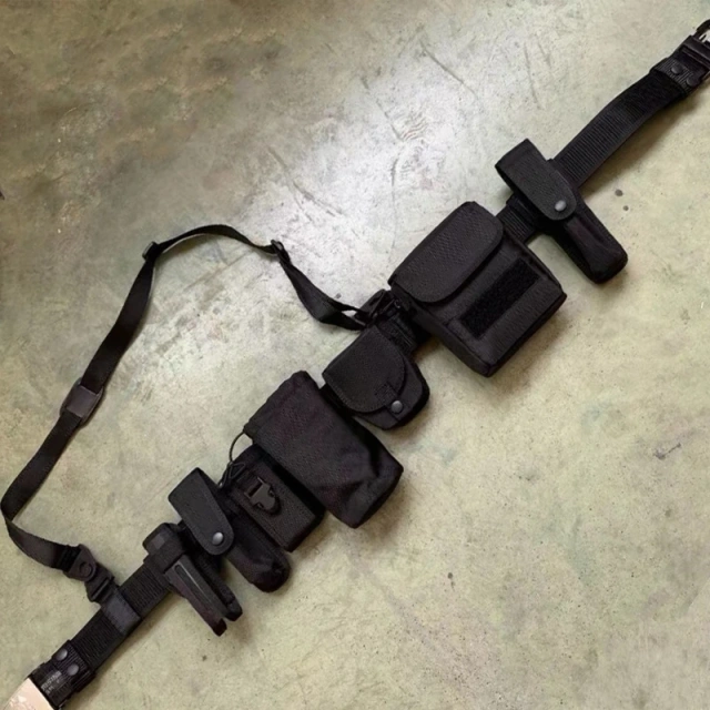 Durable Nylon Multifunctional Wear-resistant Multifunctional Outer Waistband with Waist Closure Portable Security Belt   Wholesale Premium Outdoor DOUBLE ADJUSTABLE Tactical Belt Quick Release Rigger Belt Heavy Duty Multi Function Belts