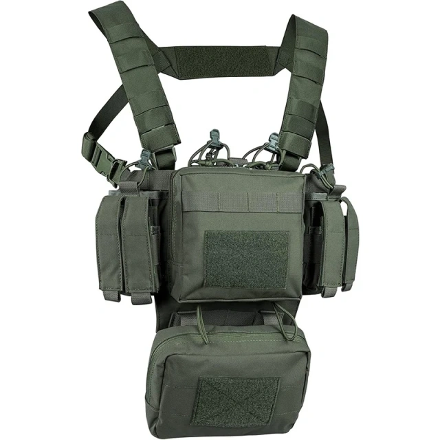 Field Equipment Tactical Vest Adjustable Detachable Tactical Molle Chest Rigs with Mag Pouch Durable Tactical Chest Rig Field Equipment Tactical Vest Adjustable Detachable Tactical Molle Chest Rigs with Mag Pouch Durable Tactical Chest Rig