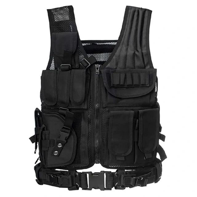 Wholesale Wear-resistant Detachable Adjustable Training Vest for Hunting High Quality Outdoors Training Hiking Style Vest Training Vest Fits outdoors Breathable Accessory stab-proof sports equipment security vest
