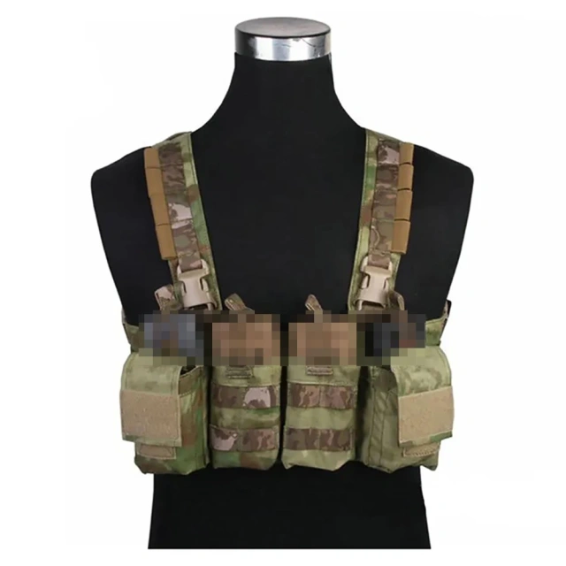 Best Selling Tactical Chest Rig Vest Tactical Recon Vest with Magazine Pouch Camouflage Chest Rig Harness for Hunting Outdoor Camouflage Chest Rig Bags New Men Women Protective Tactical Vest Soft Tactical Chest Rigs with Pouches