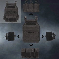 Adjustable Detachable Tactical Training Vest Lightweight Assault Training Vest Breathable Tactical Vest for Outdoorhigh-quality Training Vest Lightweight Camouflage Loaded Vest sports equipment Training Vest