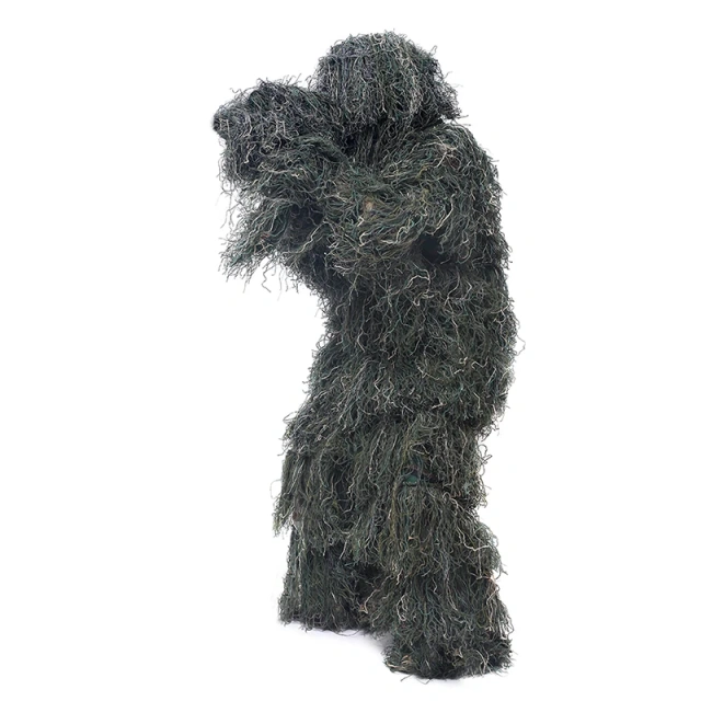 Adult Camouflage Ghillie Suit Hunting Camouflage Clothing Windproof Breathable Jungle Tactical Camouflage Clothing Factory Wholesale Price Camouflage Hunting Suit Breathable Ghillie Suit Hunting Clothing for Adult