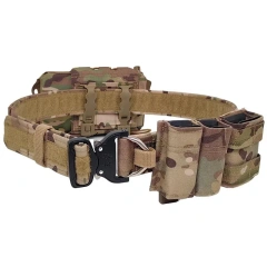High Quality Durable Multifunctional Modular Equipment Outdoor Sport Enthusiasts Tactical Belt Hunting Belt with Medical Pouch  High Quality Men Fashionable multifunctional Tactical Belt Wear-resistant Durable Stretch Nylon Web Tactical Belt