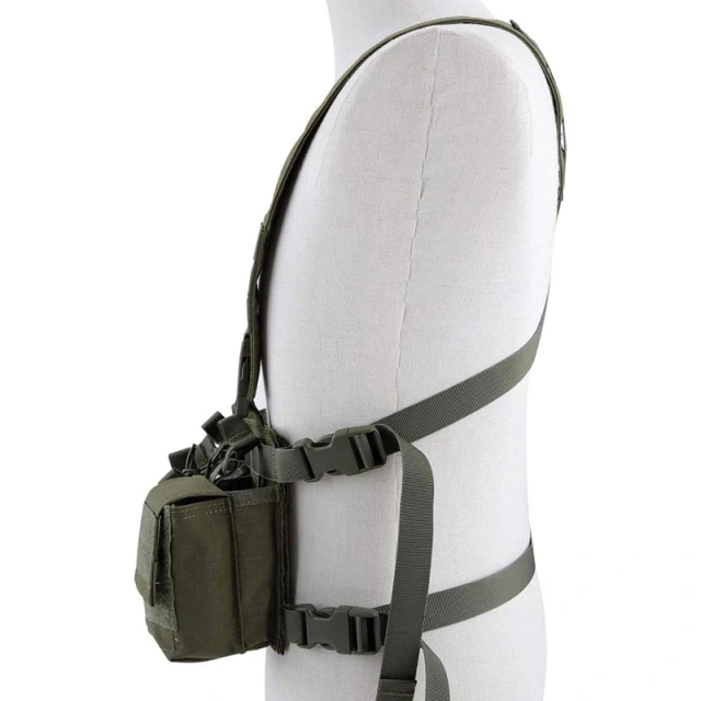 Factory Direct Sales Tactical Chest Vest Rig Adjustable Tactical Chest Rig with Mag Pouches Tactical Chest Rig Bag Customized High Quality Tactical Chest Vest Rig Tactical Vest with Multi-pockets Outdoor Training Hunting Vest