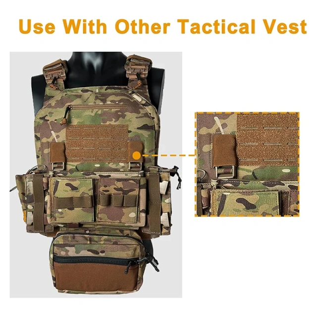 Nylon Tactical Molle Chest Rig with Mag Pouches Modular Micro Tactical Vest for Hunting Training Tactical Molle Chest Rig with Mag Pouches Modular Micro Tactical Chest Rig Nylon Tactical Vest for Hunting Training